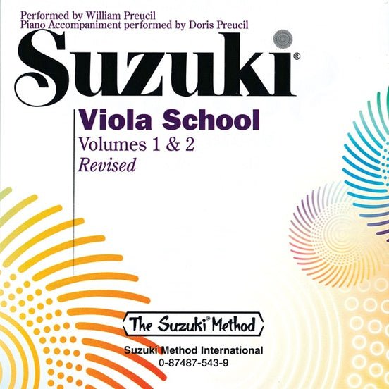 Suzuki Viola School CD, Volumes 1 & 2 Alfred Music Publishing CD for sale canada