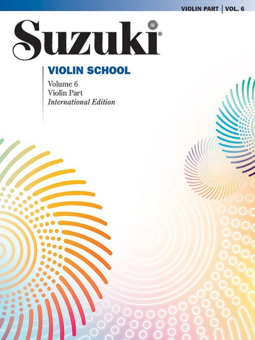 Suzuki Violin School, Volume 6, International Edition, Book only Alfred Music Publishing Music Books for sale canada