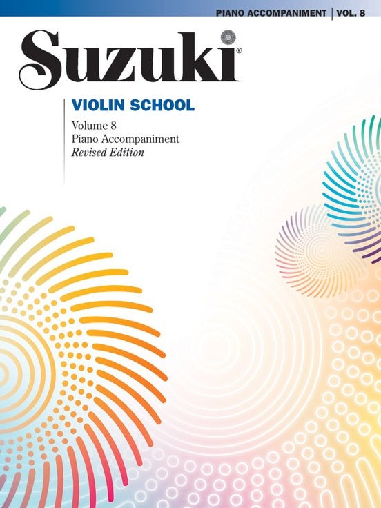 Suzuki Violin School, Volume 8, Piano Accompaniment, Revised Edition Alfred Music Publishing Music Books for sale canada
