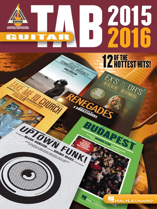 Tab Guitar 2015-2016, 12 of the Hottest Hits Hal Leonard Corporation Music Books for sale canada