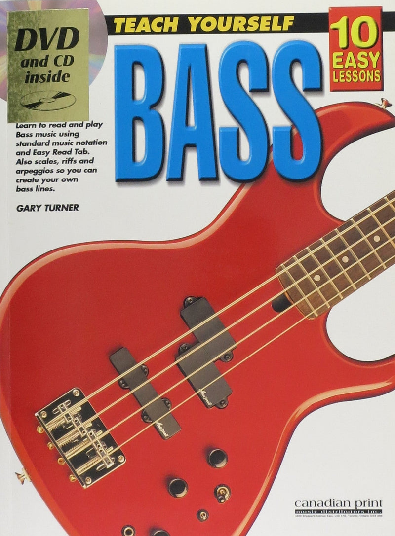 Teach Yourself, Bass Guitar, (Book & CD/DVD) Canadian Print Music Books for sale canada