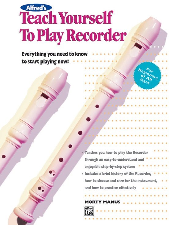 Teach Yourself To Play Recorder (Book only) Alfred Music Publishing Music Books for sale canada