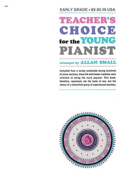 Teacher's Choice for the Young Pianist Alfred Music Publishing Music Books for sale canada