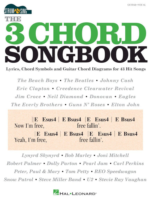 THE 3 CHORD SONGBOOK – STRUM & SING GUITAR Hal Leonard Corporation Music Books for sale canada