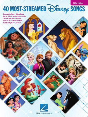 THE 40 MOST-STREAMED DISNEY SONGS, Easy Piano Hal Leonard Corporation Music Books for sale canada