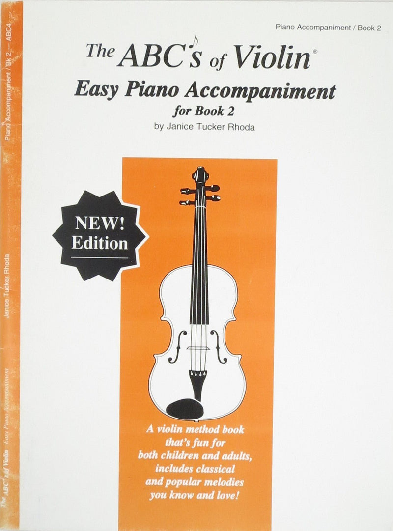 The ABCs of Violin, Easy Piano Accompaniment, Book 2 Carl Fischer Music Publisher Music Books for sale canada