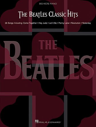 The Beatles Classic Hits, Big-Note Piano Hal Leonard Corporation Music Books for sale canada