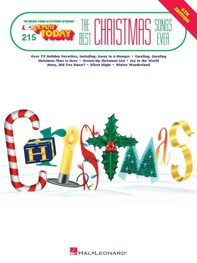 The Best Christmas Songs Ever E-Z Play Today, Volume 215 – 5TH EDITION Hal Leonard Corporation Music Books for sale canada