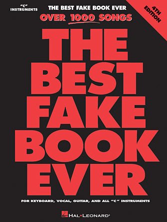 The Best Fake Book Ever - 4th Edition C Edition Hal Leonard Corporation Music Books for sale canada