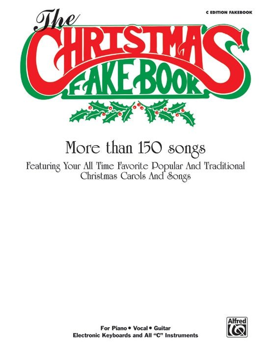 The Christmas Fake Book C Edition Alfred Music Publishing Music Books for sale canada