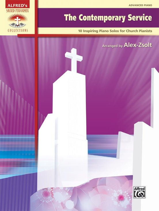 The Contemporary Service, 10 Inspiring Piano Solos for Church Pianists Default Alfred Music Publishing Music Books for sale canada