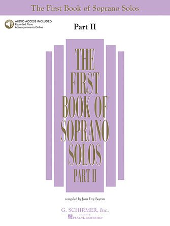 The First Book of Soprano Solos - Part II Book/Online Audio Hal Leonard Corporation Music Books for sale canada