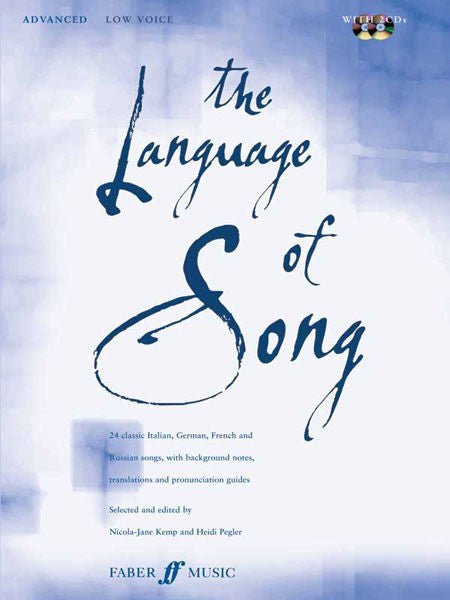The Language of Song: Advanced, Low Voice Book & 2 CDs Default Alfred Music Publishing Music Books for sale canada