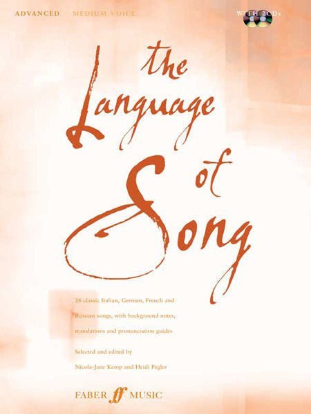 The Language of Song: Advanced, Medium Voice, Book & 2 CDs Default Alfred Music Publishing Music Books for sale canada