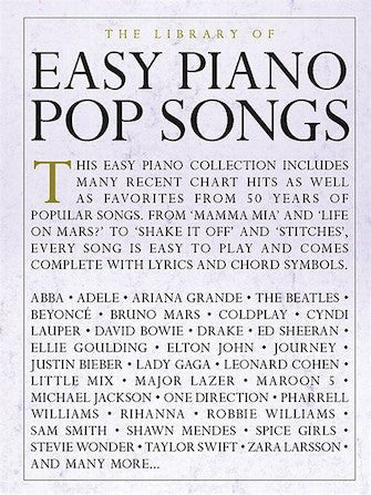 THE LIBRARY OF EASY PIANO POP SONGS Hal Leonard Corporation Music Books for sale canada