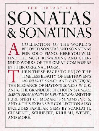 The Library of Sonatas and Sonatinas Hal Leonard Corporation Music Books for sale canada
