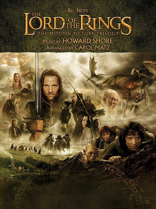 The Lord of the Rings, The Motion Picture Trilogy, Big Note Alfred Music Publishing Music Books for sale canada