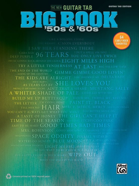 The New Guitar TAB Big Book: '50s & '60s 64 Early Rock Favorites Default Alfred Music Publishing Music Books for sale canada