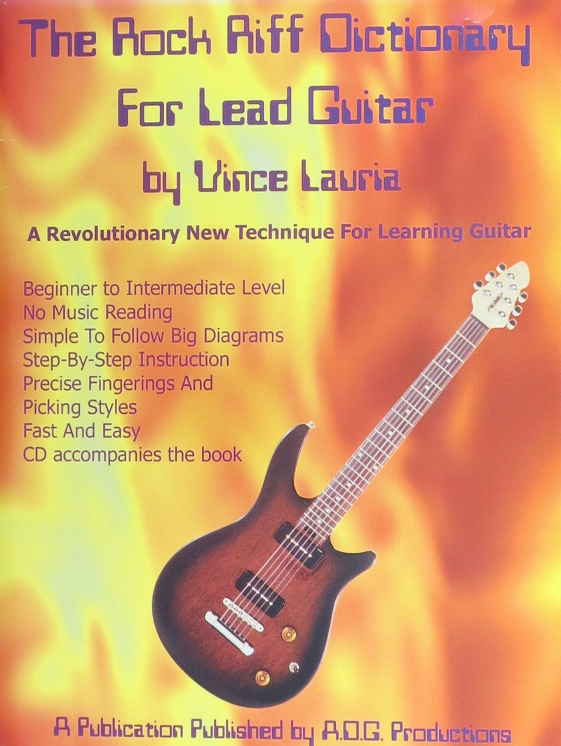 The Rock Riff Dictionary for Lead Guitar (Book & CD) Default Mayfair Music Music Books for sale canada