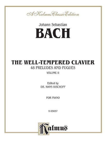 The Well-Tempered Clavier, Volume II, 48 Preludes and Fugues, J.S. Bach Default Alfred Music Publishing Music Books for sale canada