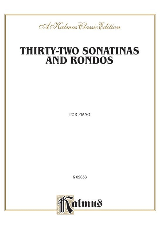 Thirty-Two Sonatinas & Rondos (Kleinmichel) Alfred Music Publishing Music Books for sale canada