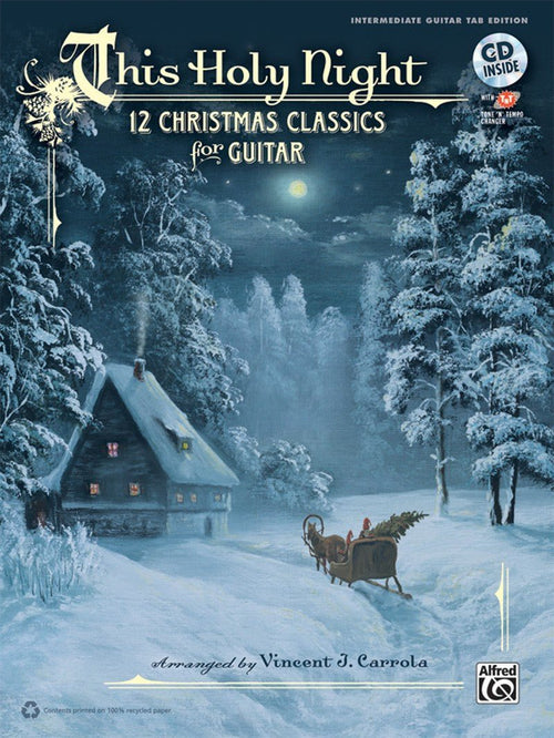 This Holy Night 12 Christmas Classics for Guitar with CD Alfred Music Publishing Music Books for sale canada