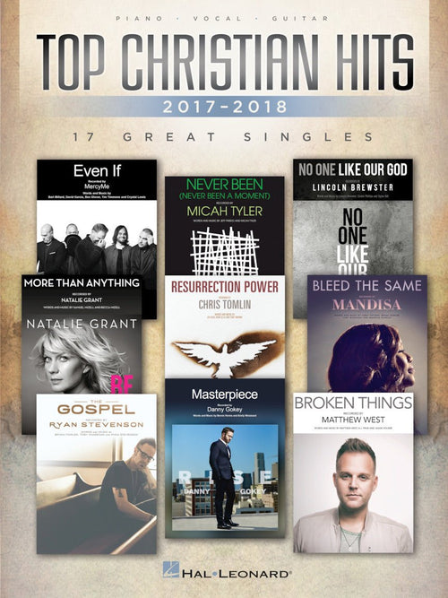 Top Christian Hits 2017-2018 Hal Leonard Corporation Music Books for sale canada