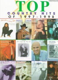 Top Country Hits of 1997-1998 - P/V/CH Default Alfred Music Publishing Music Books for sale canada