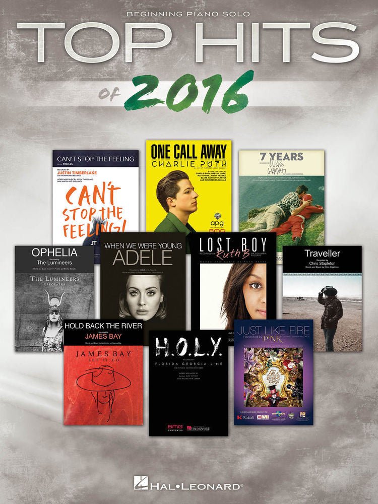 Top Hits of 2016 Hal Leonard Corporation Music Books for sale canada