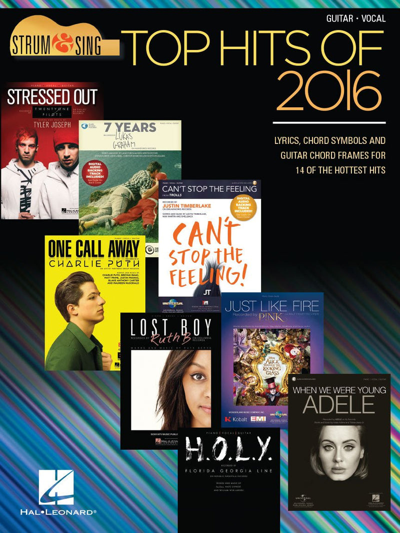 Top Hits of 2016 Hal Leonard Corporation Music Books for sale canada