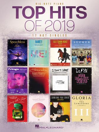 TOP HITS OF 2019, Hot Singles Big-Note Piano Hal Leonard Corporation Music Books for sale canada