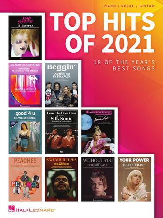 Top Hits Of 2021 18 of the Year's Best Songs Arranged for - P/V/G Hal Leonard Corporation Music Books for sale canada