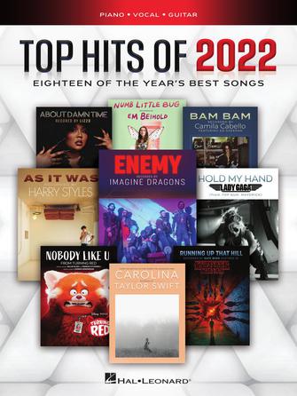 TOP HITS OF 2022 for Piano, Vocal and Guitar Hal Leonard Corporation Music Books for sale canada