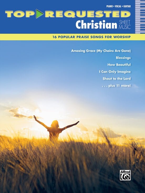 Top-Requested Christian Sheet Music 16 Popular Praise Songs for Worship Default Alfred Music Publishing Music Books for sale canada