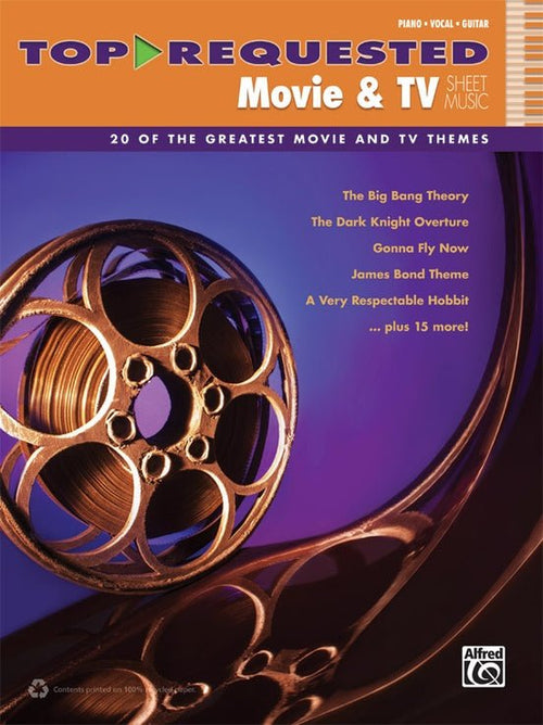 Top-Requested Movie & TV Sheet Music 20 of the Greatest Movie and TV Themes Default Alfred Music Publishing Music Books for sale canada