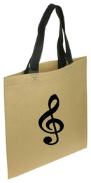 Treble Clef Tote Bag Khaki Music Treasures Accessories for sale canada