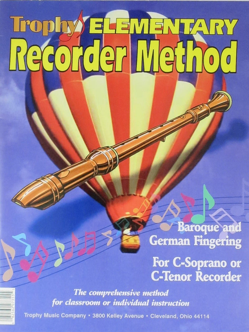 Trophy Elementary Recorder Method Book - C Default Trophy Music Books for sale canada