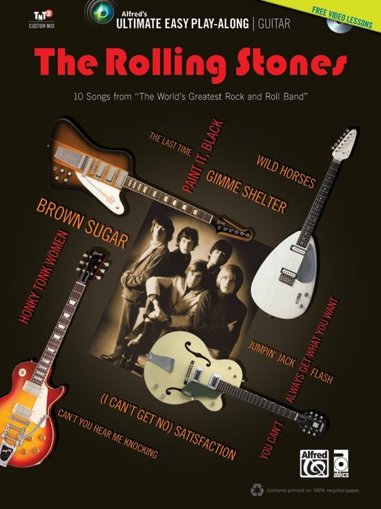 Ultimate Easy Guitar Play-Along: The Rolling Stones 10 Songs from "The World's Greatest Rock and Roll Band" Default Alfred Music Publishing Music Books for sale canada