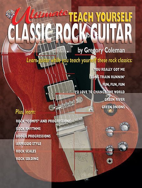 Ultimate Teach Yourself, Classic Rock Guitar (Book & CD) Default Alfred Music Publishing Music Books for sale canada