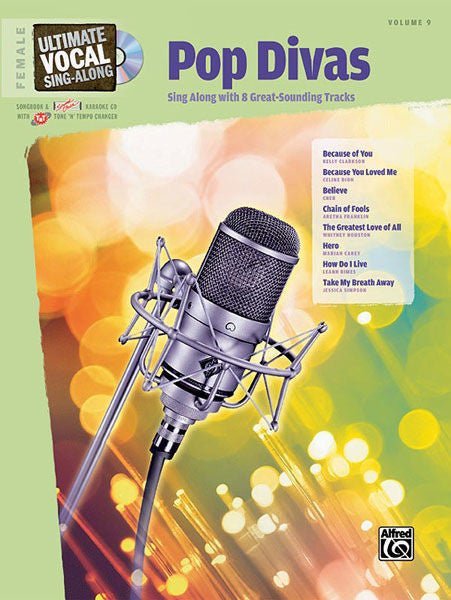 Ultimate Vocal Sing-Along: Pop Divas, Female Voice Default Alfred Music Publishing Music Books for sale canada