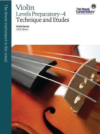 Violin Series, 2013 Edition Violin Technique and Etudes: Preparatory - 4 Default Frederick Harris Music Music Books for sale canada