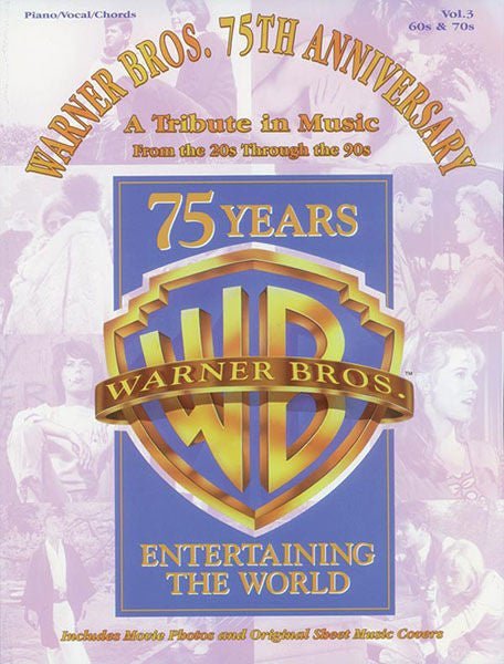 Warner Bros. 75th Anniversary, A Tribute in Music, Volume 3: '60s & '70s Alfred Music Publishing Music Books for sale canada
