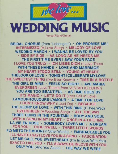 We Love... Wedding Music Default Alfred Music Publishing Music Books for sale canada