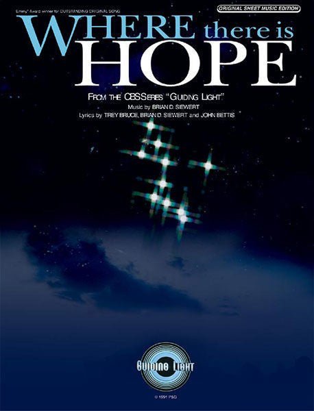Where There Is Hope (from "Guiding Light") Default Alfred Music Publishing Music Books for sale canada