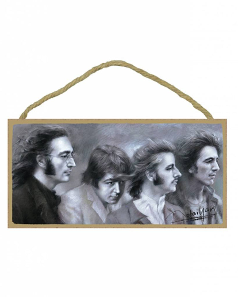 Wooden Sign 5" x 10" The Beatles Aim Gifts Accessories for sale canada