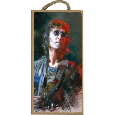 Wooden Sign 5" x 10" John Lennon Aim Gifts Accessories for sale canada