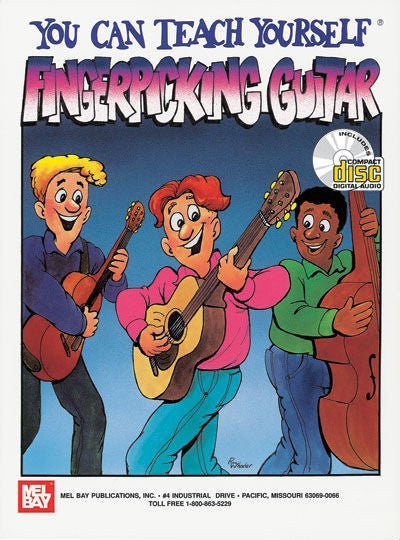 You Can Teach Yourself, Fingerpicking Guitar (Book & CD) Default Mel Bay Publications, Inc. Music Books for sale canada